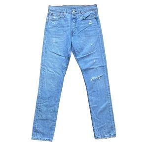 Levi’s 501 Skinny Distressed Stretch Jeans Womens 28